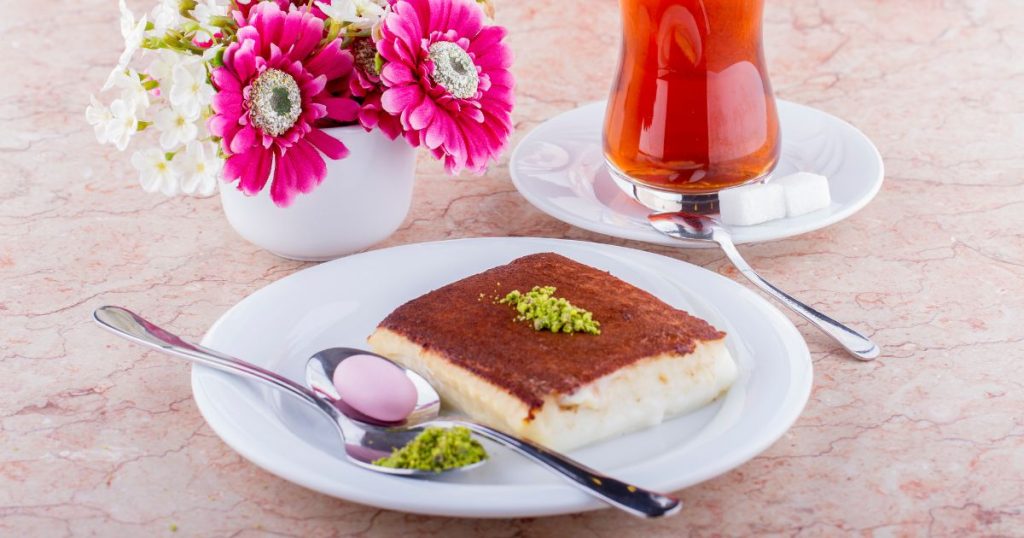 土耳其雞絲鮮奶布丁