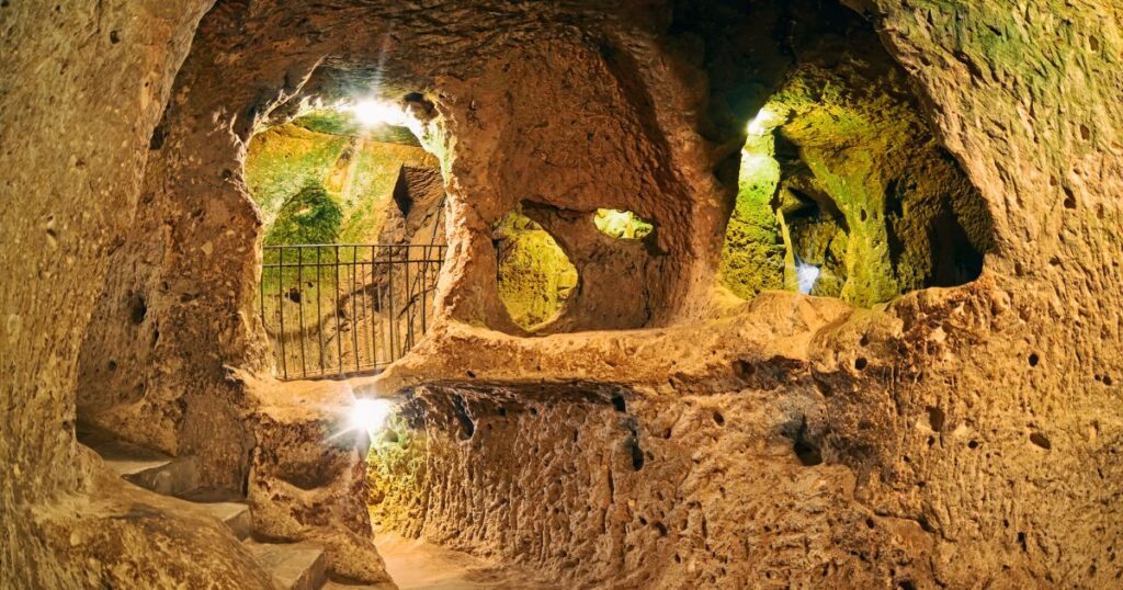 過去的基督徒在卡帕地下創建了自己的庇護所，現在是土耳其旅遊景點之一，來到這裡也可以體驗仿洞穴旅館。